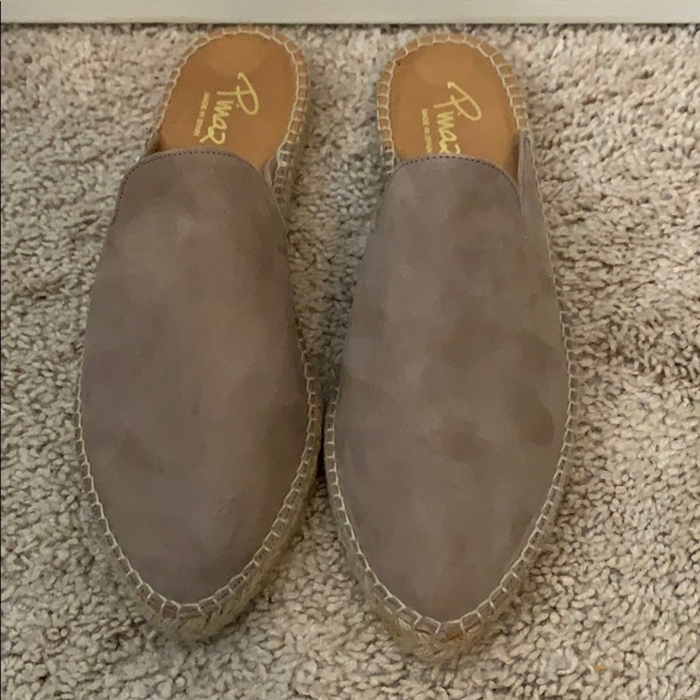 Pinaz suede mules!
